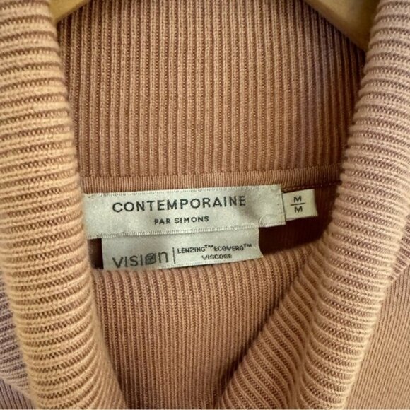 Simons Contemporaine blh pink oversized turtleneck sweater. Size M - Picture 6 of 6
